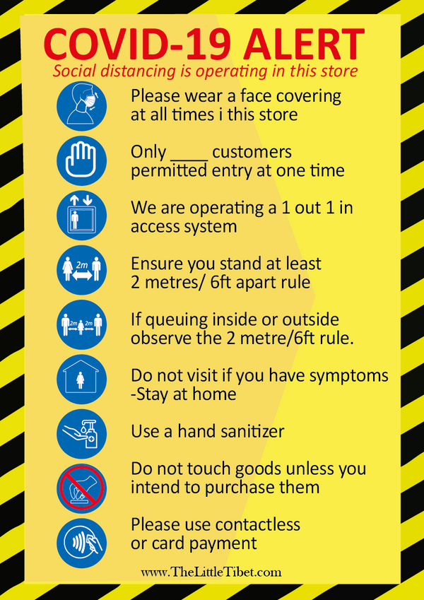 Covid-19 measures-The Little Tibet