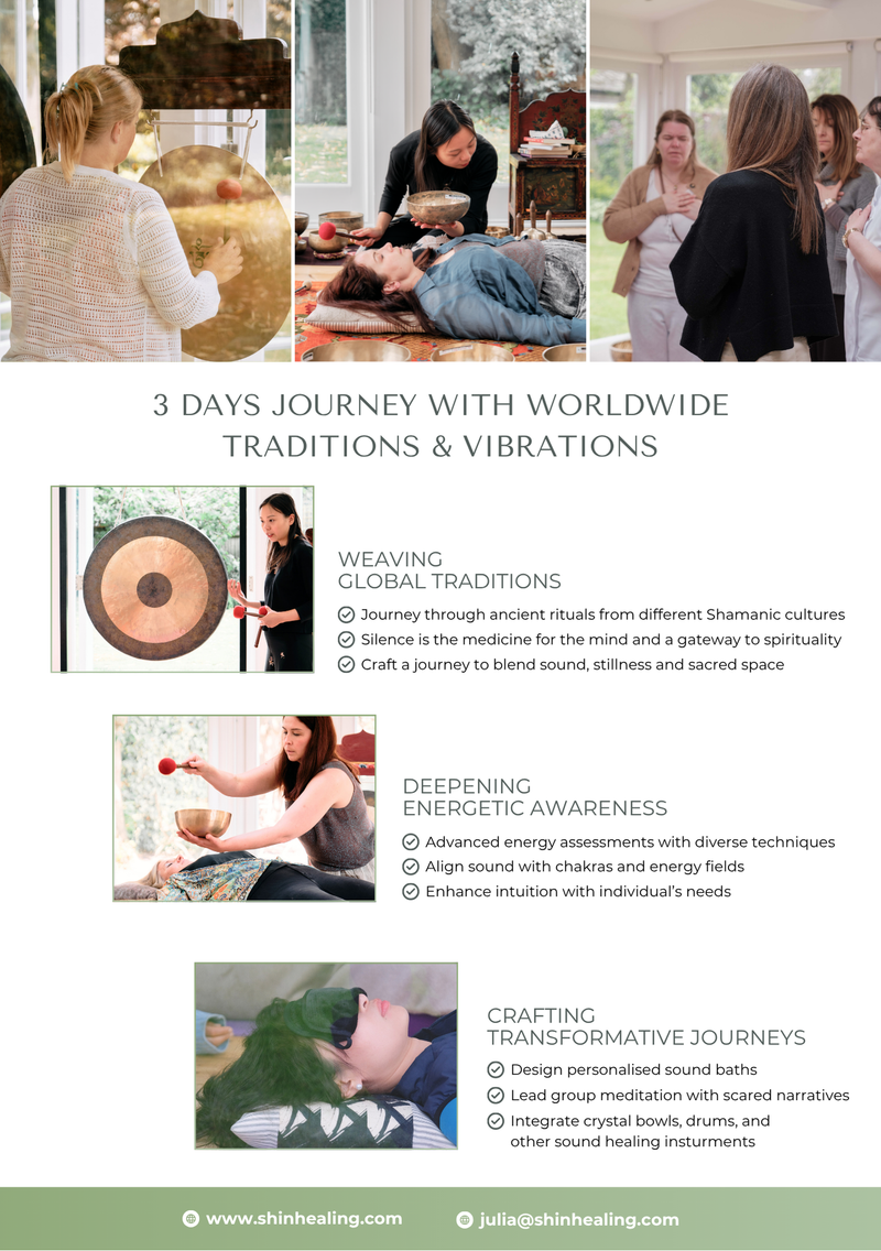 Sound Healing Course Level 2 (Oct 31 - Nov 2) Journeying with worldwide vibrations
