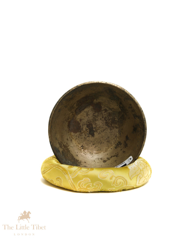 Antique Funnel-Shaped Singing Bowl | Handcrafted E Note Third Eye Chakra Bowl - ATQ1126