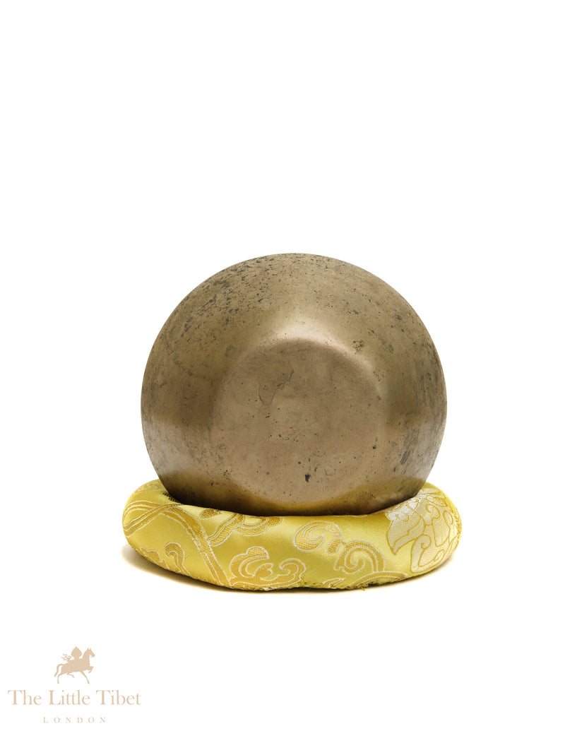 Antique Funnel-Shaped Singing Bowl | Handcrafted E Note Third Eye Chakra Bowl - ATQ1126