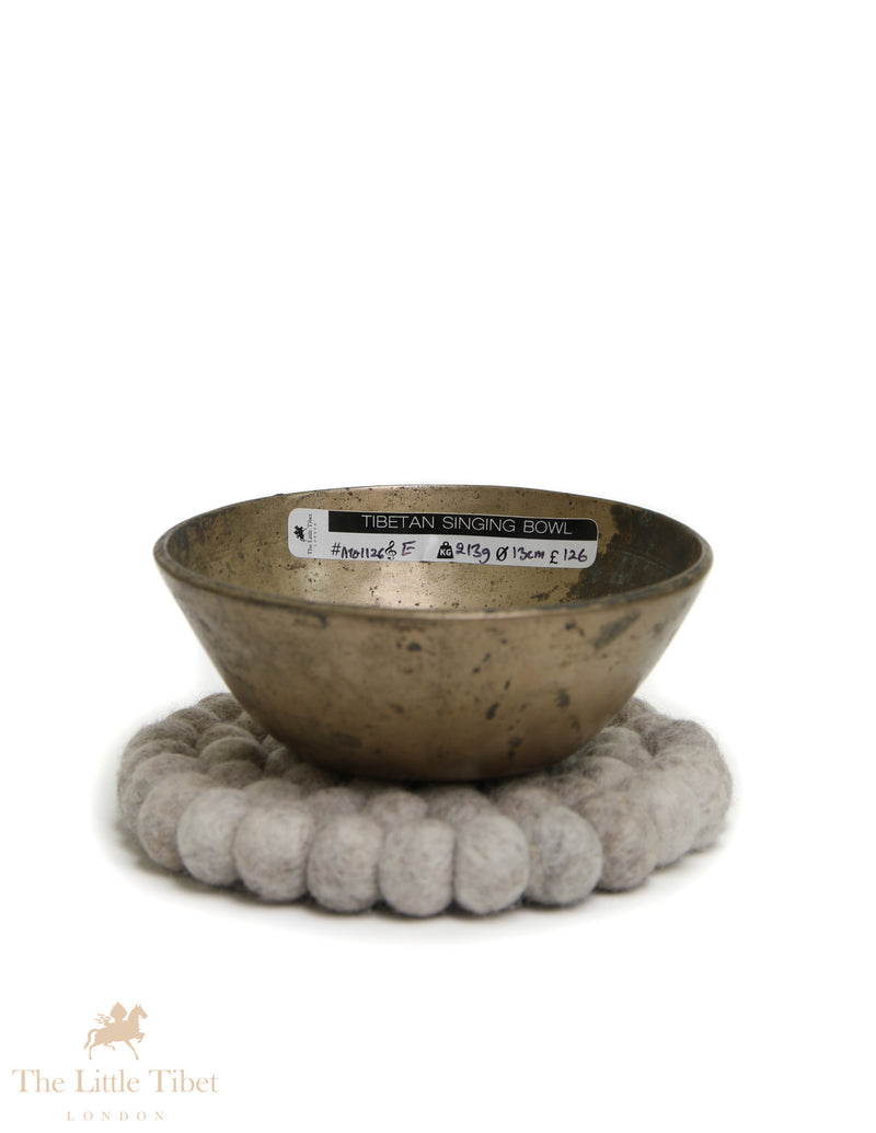 Antique Funnel-Shaped Singing Bowl | Handcrafted E Note Third Eye Chakra Bowl - ATQ1126