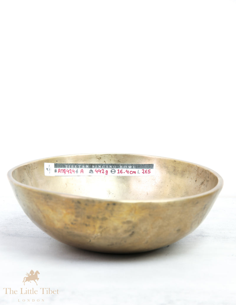 Hand Hammered Plain Antique Tibetan Singing Bowl - ATQ424
