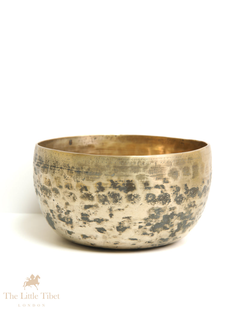 Timeless Harmony: Embrace Serenity with a Rare, Collectible Antique Singing Bowl Over 80 Years Old- ATQ487