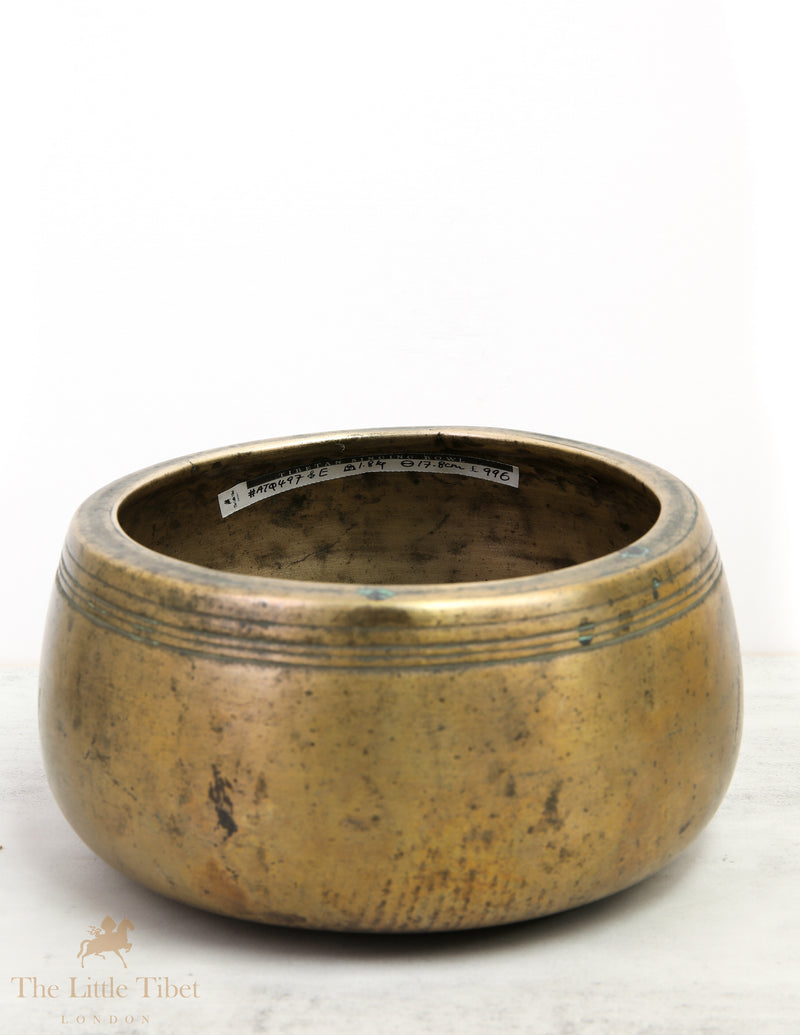 Collectable Antique Sound Therapy Tibetan Singing Bowl - ATQ497