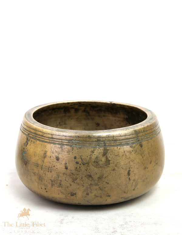 Collectable Antique Sound Therapy Tibetan Singing Bowl - ATQ497