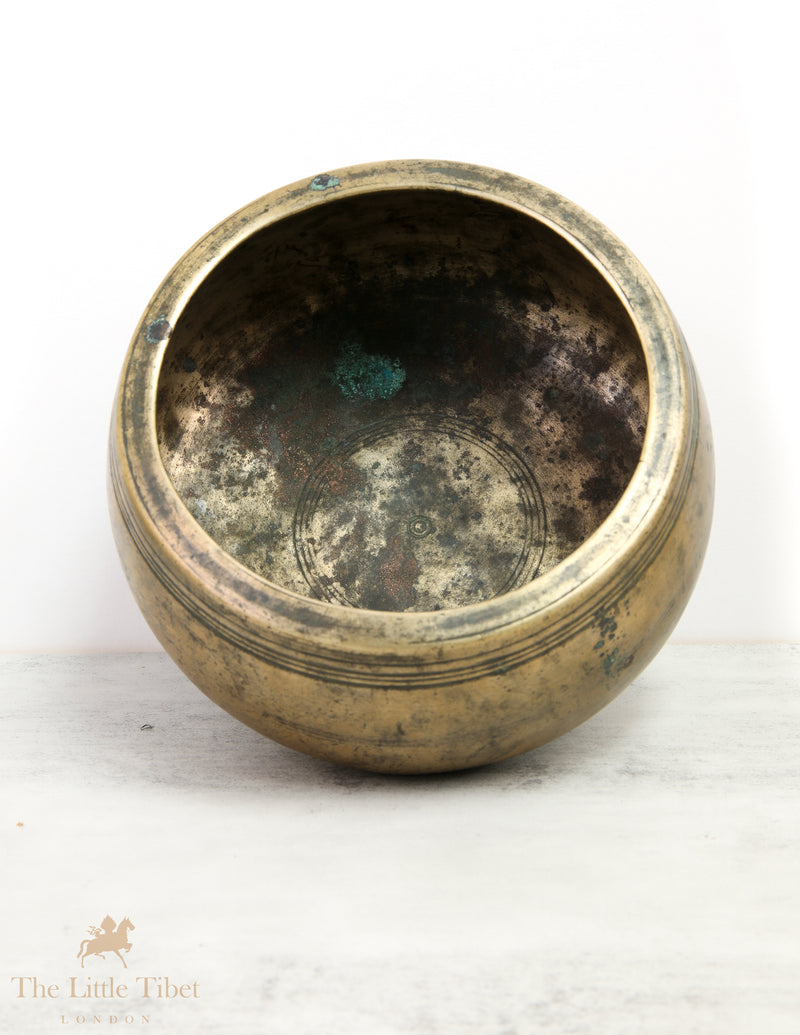 Collectable Antique Sound Therapy Tibetan Singing Bowl - ATQ497