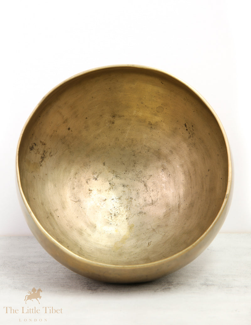 Timeless Treasures: Discover the Antique Tibetan Naga Singing Bowl - ATQ503