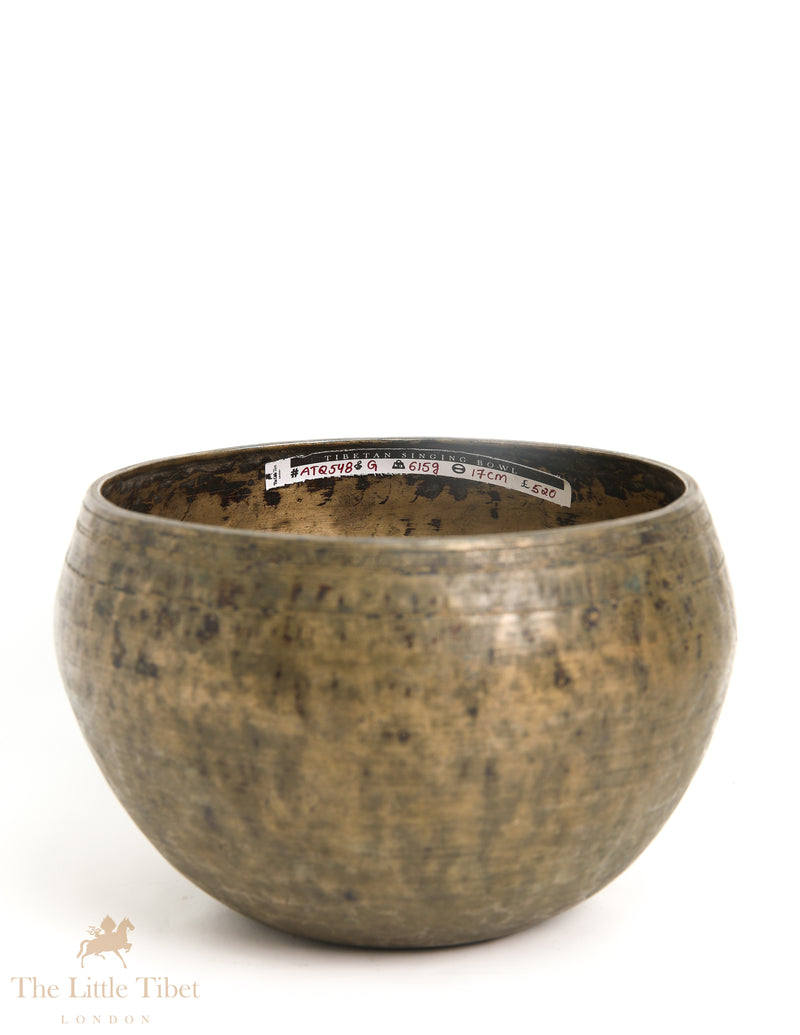 Enchanting Antique Tibetan Singing Bowl for Spiritual Harmony - ATQ548