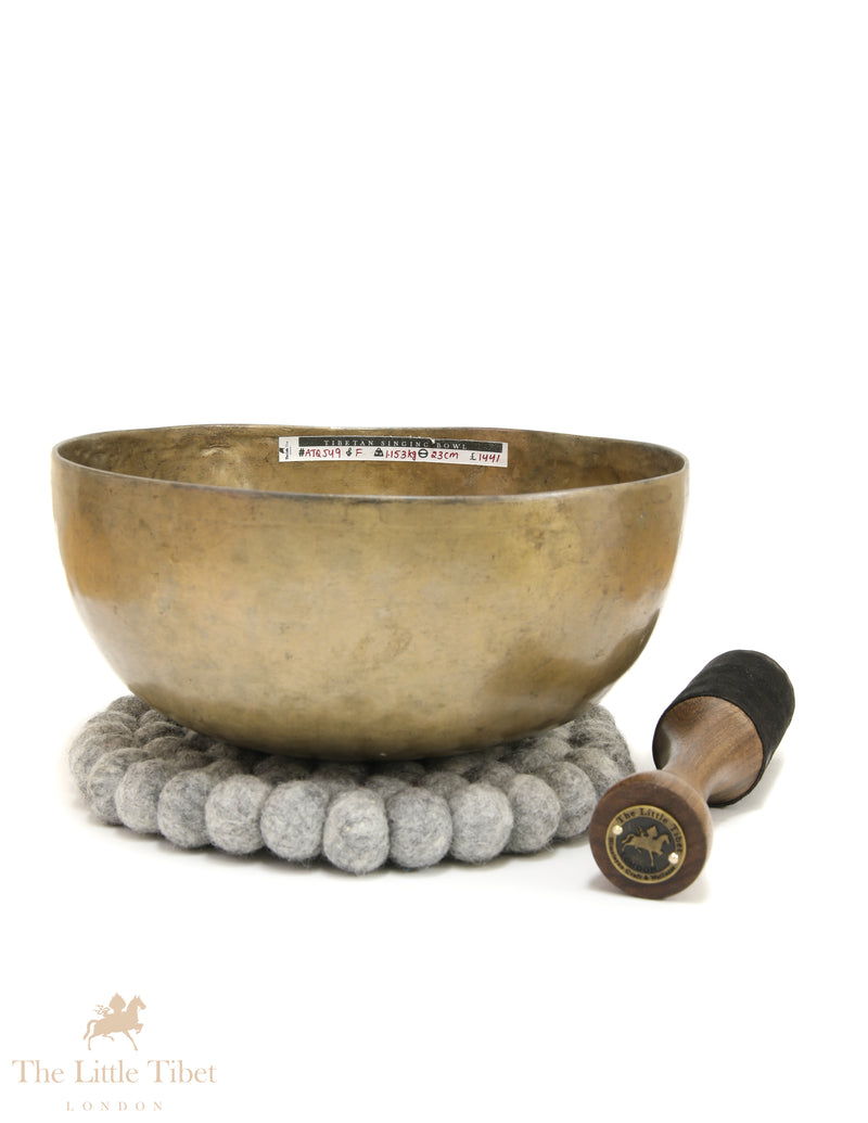 Antique Himalayan Tibetan Singing Bowl – Root Chakra Offering Bowl (Note F) - ATQ549