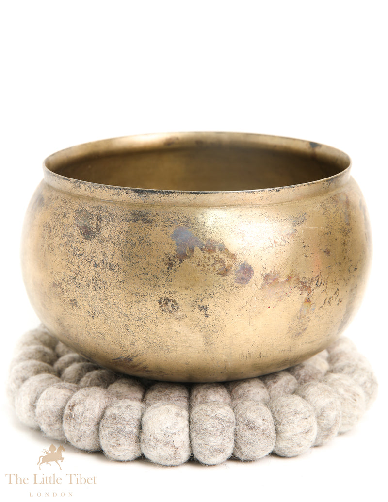 Authentic Antique Singing Bowl: Portal to Tranquility - ATQ554
