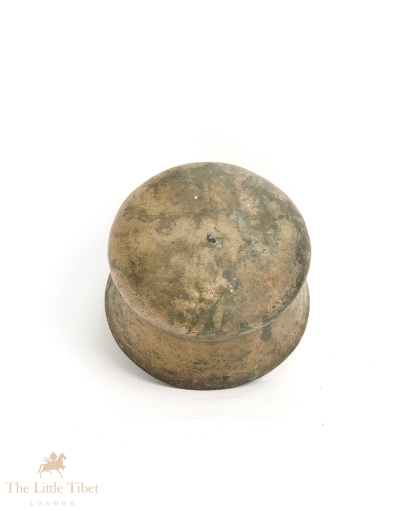 Elevate Your Meditation: Rare Antique Tibetan Singing Bowl for Spiritual Harmony - ATQ582