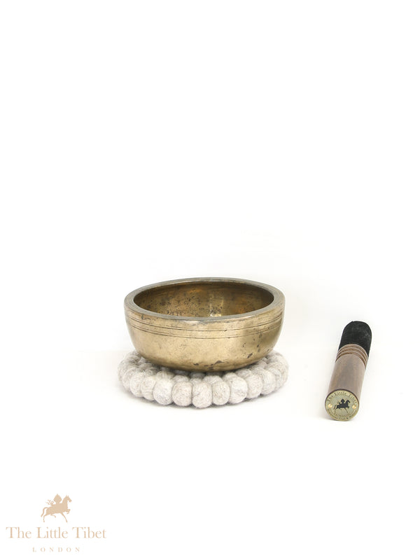 Harmony's Echo: Antique Tibetan Singing Bowl - ATQ586