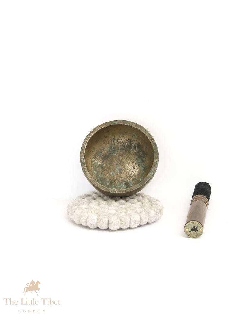 Resonance of the Ancients: Vintage Tibetan Singing Bowl - ATQ587