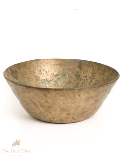 Vintage Flat Tibetan Bowl: Elevating Mindful Moments - ATQ598