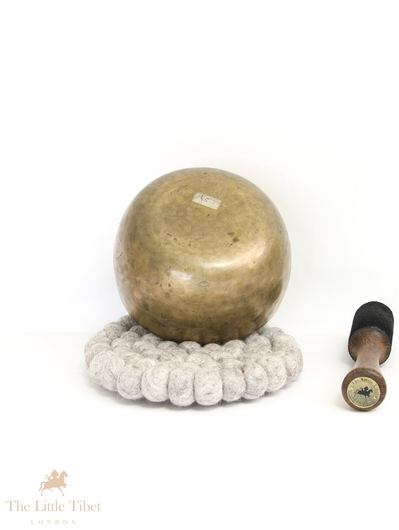 Whispers from the Past: Exquisite Antique Tibetan Singing Bowl - ATQ695