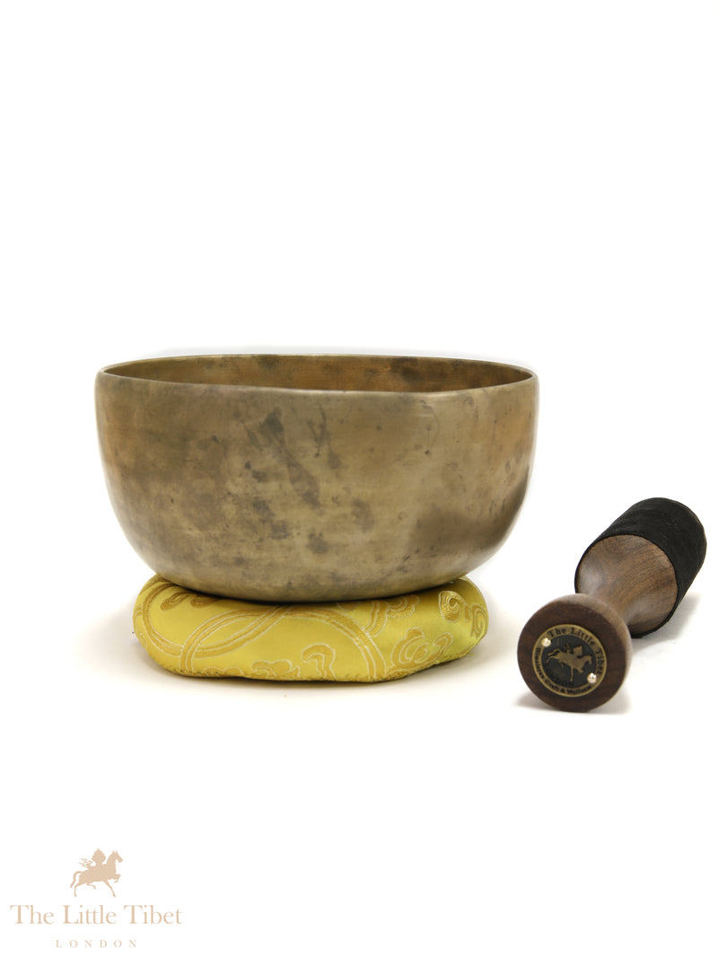 Antique Himalayan Tibetan Singing Bowl – Crown Chakra Offering Bowl (Note B)- ATQ832