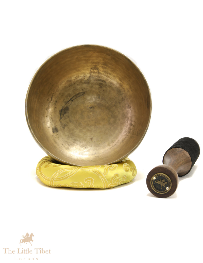 Antique Himalayan Tibetan Singing Bowl – Crown Chakra Offering Bowl (Note B)- ATQ832