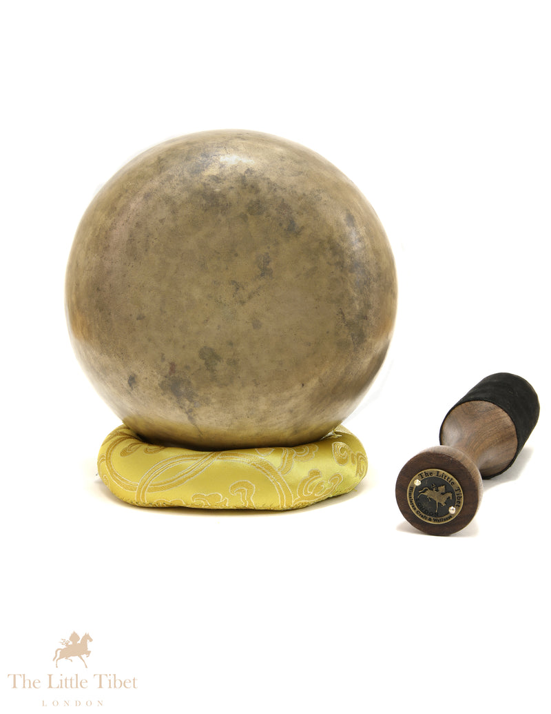 Antique Himalayan Tibetan Singing Bowl – Crown Chakra Offering Bowl (Note B)- ATQ832