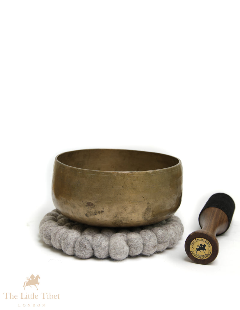 Antique Tibetan Singing Bowl | Rare G Note Solar Plexus Bowl – Collectable & Easy to Play - ATQ888