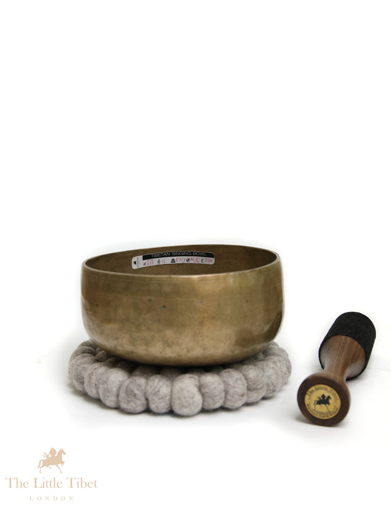 Antique Tibetan Singing Bowl | Rare G Note Solar Plexus Bowl – Collectable & Easy to Play - ATQ888