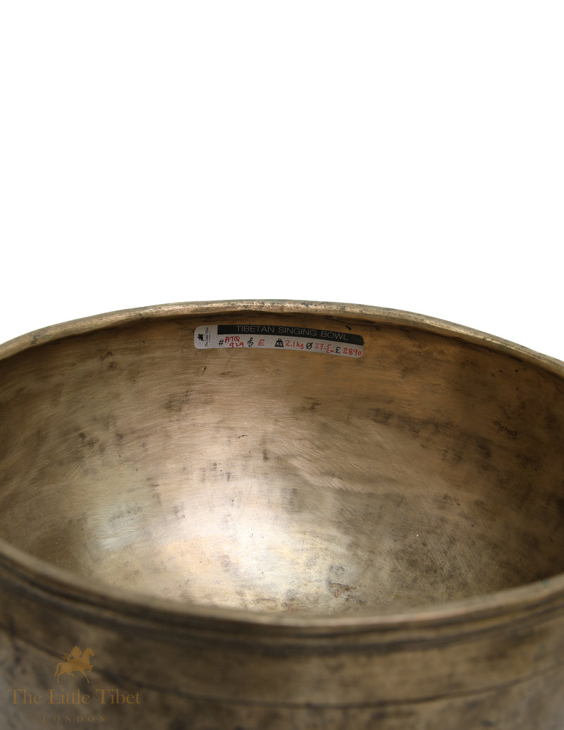 Antique Thick-Walled Singing Bowl | Rare Handcrafted E Note Third Eye Chakra Bowl - ATQ929