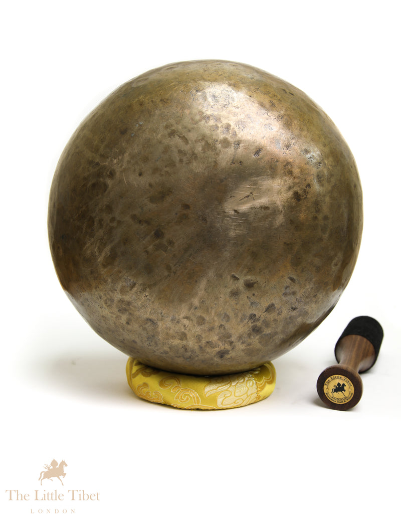 Antique Thick-Walled Singing Bowl | Rare Handcrafted E Note Third Eye Chakra Bowl - ATQ929