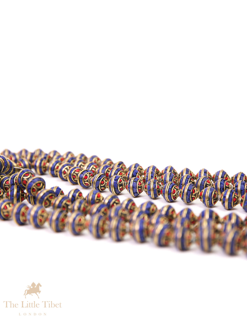 Traditional Tibetan Inlaid Beads