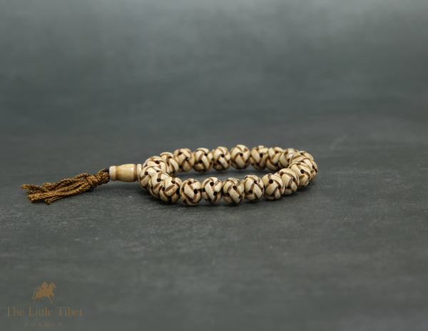 Yak Bone Bracelet | Hand-Carved Beads – Tibetan Spiritual Wristwear