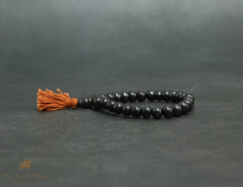 Wooden Bead Bracelet | Tibetan Style – Available in White, Black, Gold & Red