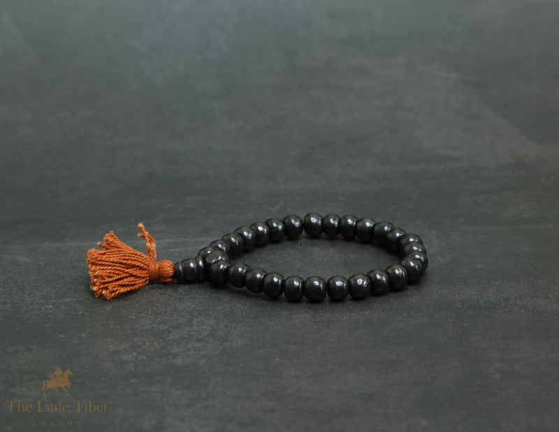 Wooden Bead Bracelet | Tibetan Style – Available in White, Black, Gold & Red