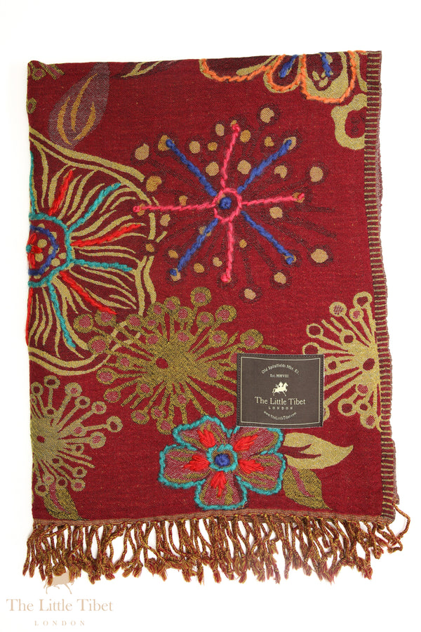Hestia's Hearth: Handwoven 100% Boiled Wool Scarves for Timeless Feminine Warmth