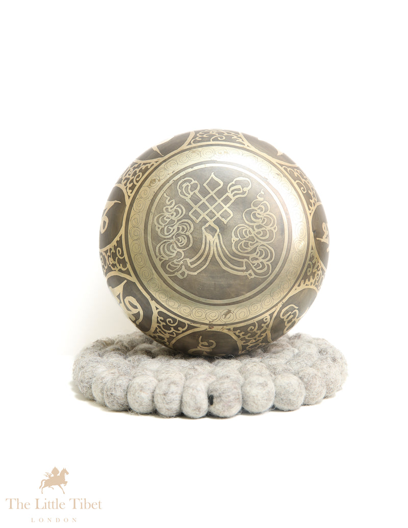 Harmonizing Vibrations: The Significance of "Om" on Tibetan Singing Bowls - BZ417