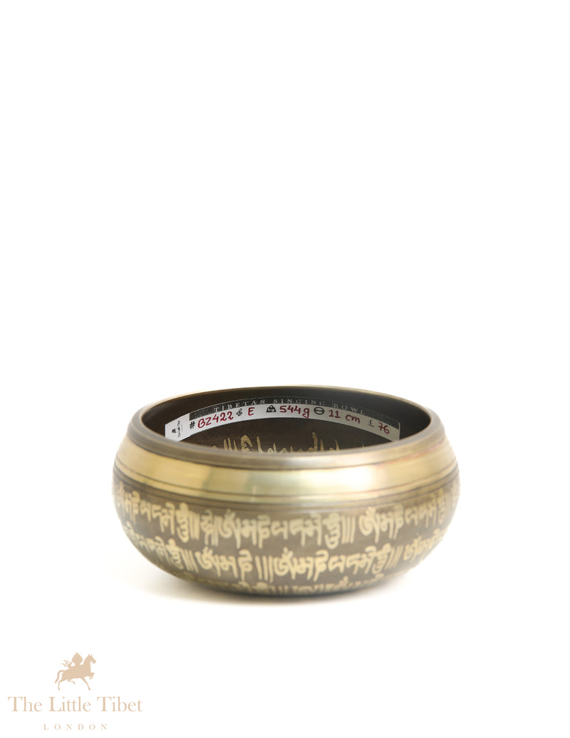 Sacred Resonance: Tibetan Singing Bowl with Astamangala Symbols for Spiritual Awakening - BZ422