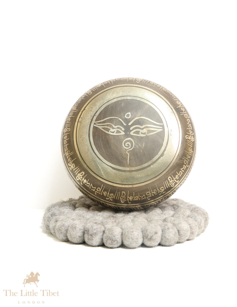 Buddha's Wisdom Eyes Tibetan singing bowl  - BZ423