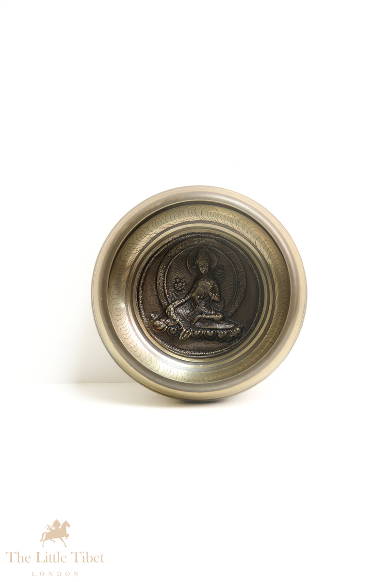 Tibetan singing bowl with Buddha's Wisdom Eyes - BZ424