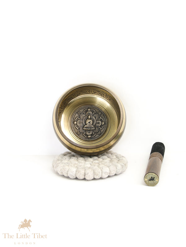 Harmony's Embrace: Yin Yang Exquisite Bronze Tibetan Singing Bowls - BZ497