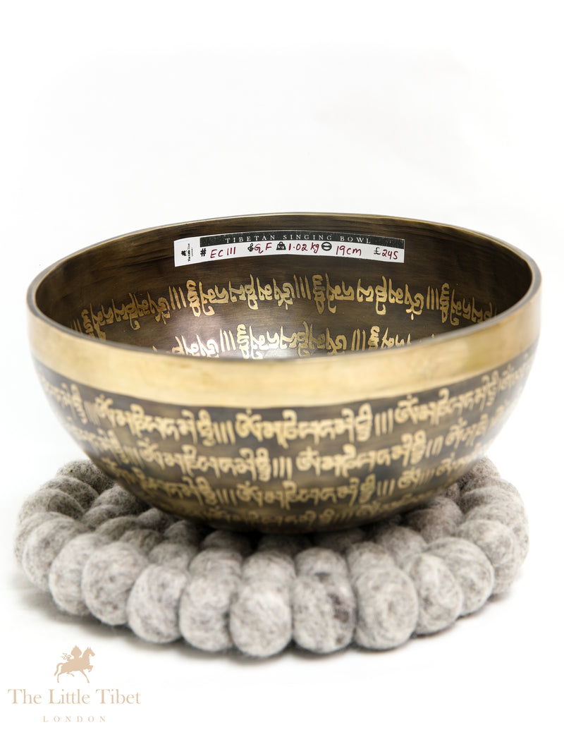 Sound of Peace: Authentic Tibetan Singing Bowl for Mindfulness - EC111