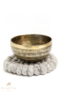 Resonating Serenity: Tibetan Singing Bowl with Compassionate Mantra and Chakra Alignment- EC140