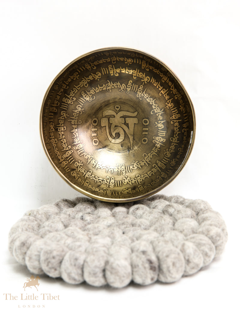 Resonating Serenity: Tibetan Singing Bowl with Compassionate Mantra and Chakra Alignment- EC140