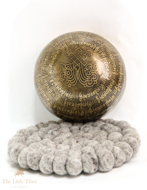 Resonating Serenity: Tibetan Singing Bowl with Compassionate Mantra and Chakra Alignment- EC140
