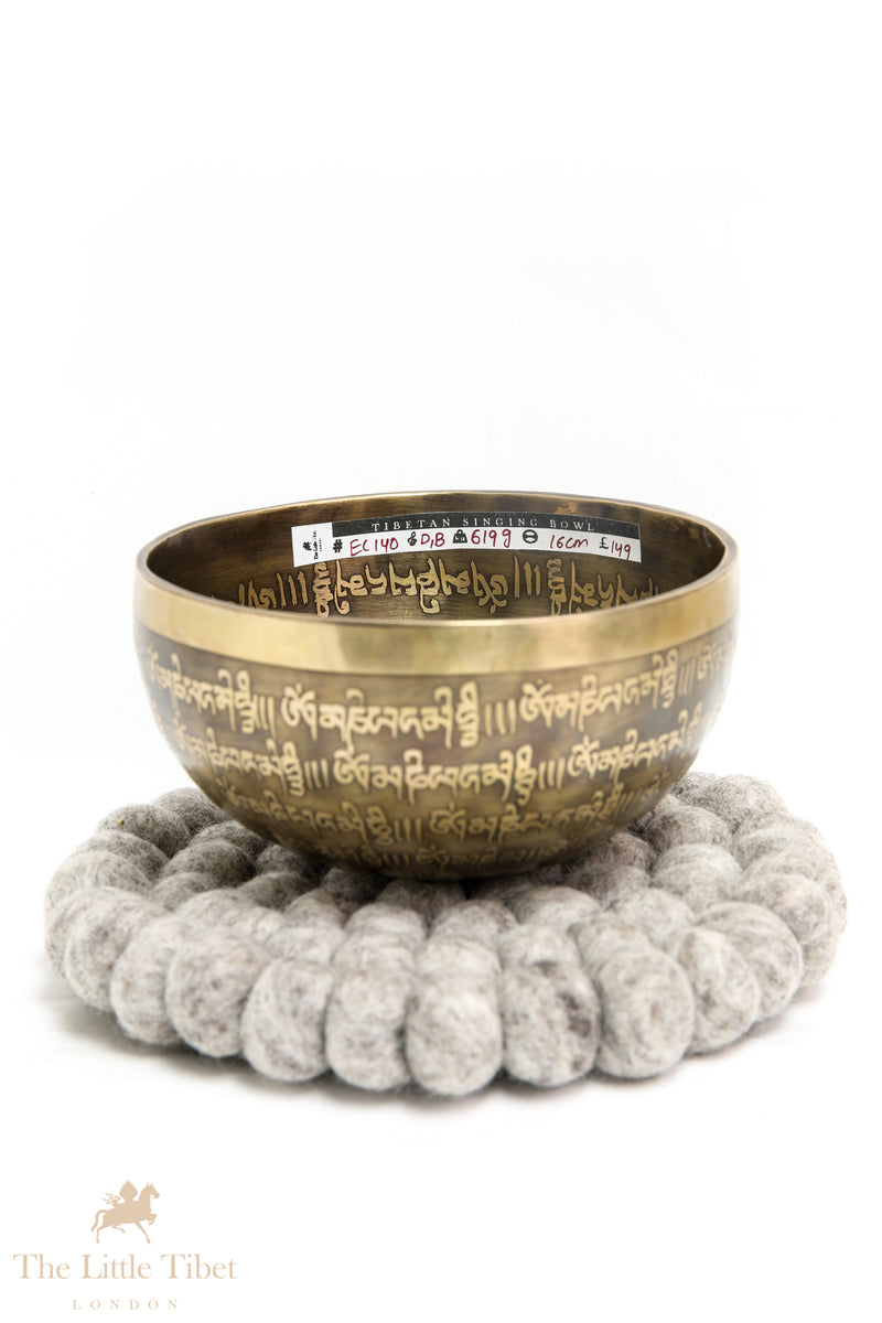 Resonating Serenity: Tibetan Singing Bowl with Compassionate Mantra and Chakra Alignment- EC140