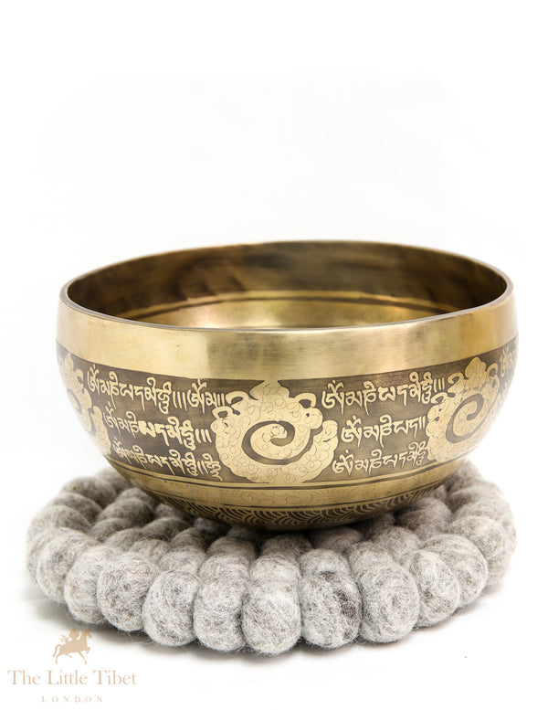 Harmony Resonance: Tibetan Singing Bowl for Throat Chakra Wellness & Expression - EC151