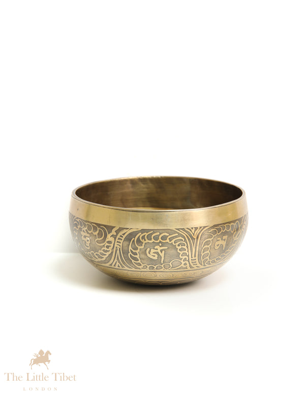 Unlock Spiritual Growth with Endless Knot Tibetan Singing Bowls: Harmonize and Heal with Sacred Symbolism- EC54