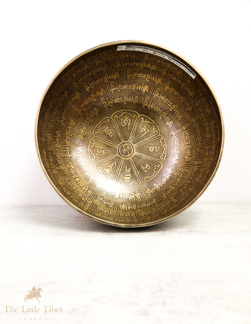 Flower of Life Tibetan Singing Bowl for Meditation - EC99