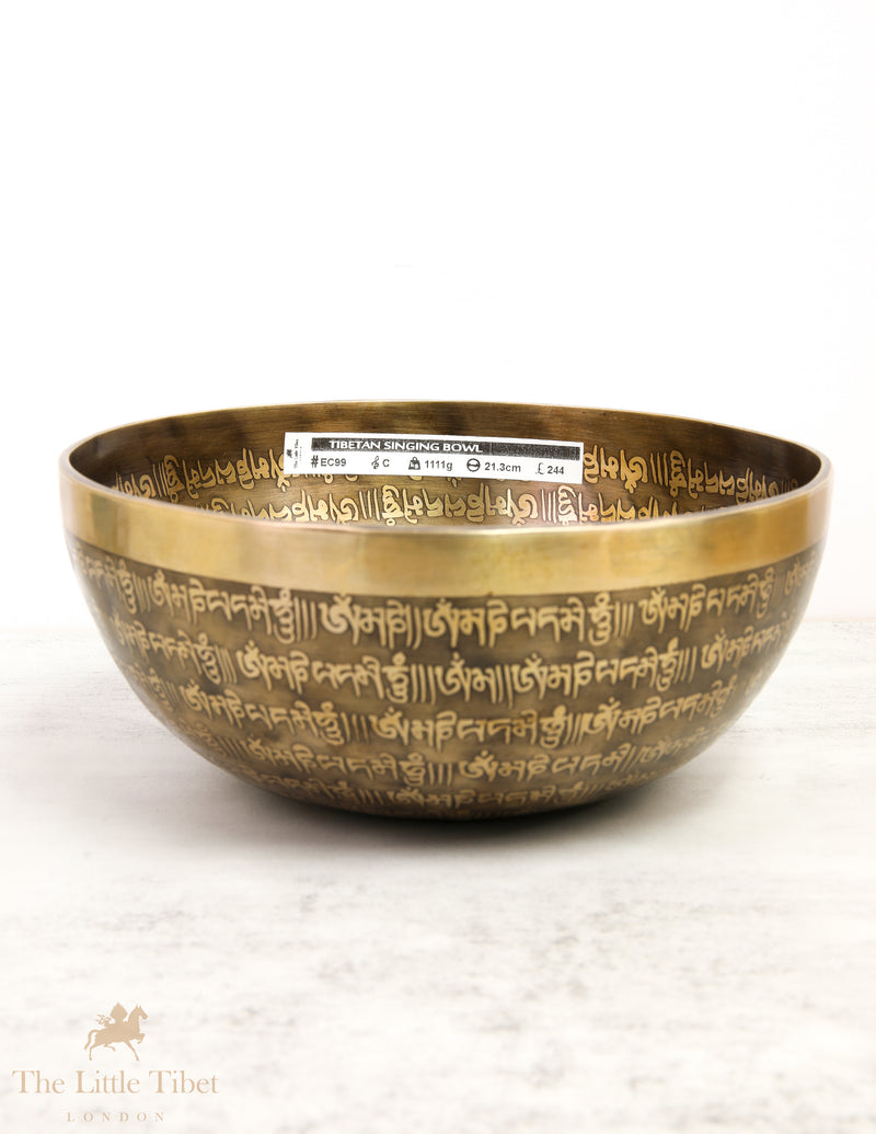 Flower of Life Tibetan Singing Bowl for Meditation - EC99