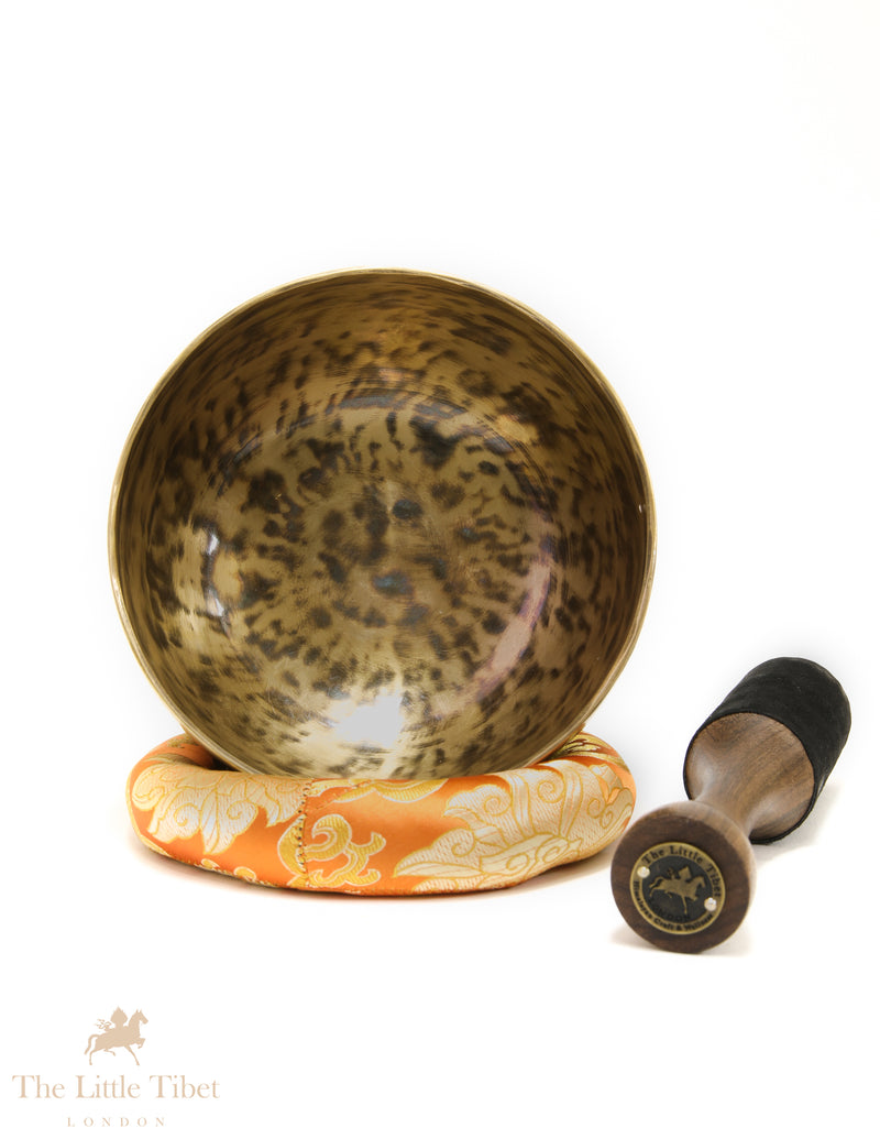 Full Moon Tibetan Singing Bowl – Solar Plexus & Throat Chakra Healing Bowl (Notes G & A)-FM266