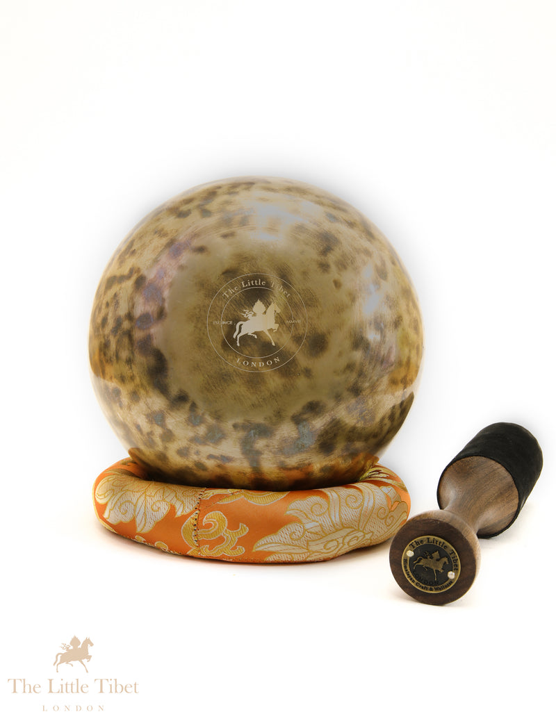 Full Moon Tibetan Singing Bowl – Solar Plexus & Throat Chakra Healing Bowl (Notes G & A)-FM266