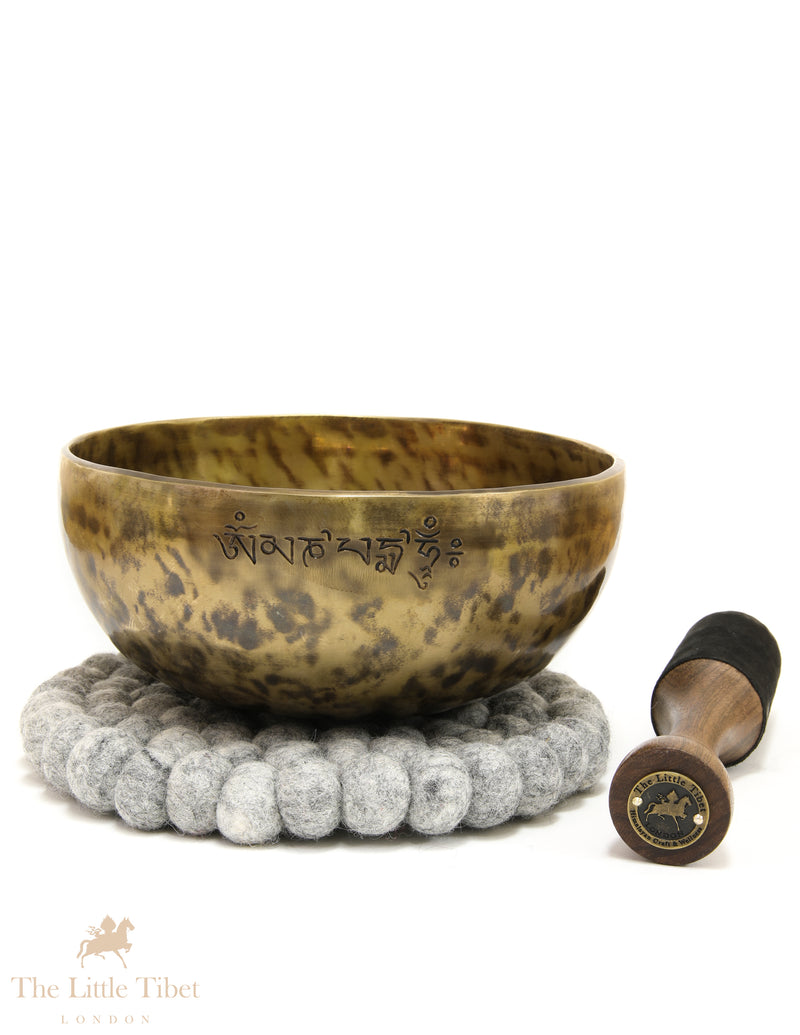 Full Moon Tibetan Singing Bowl – Solar Plexus Chakra Healing Bowl (Note G)-FM272