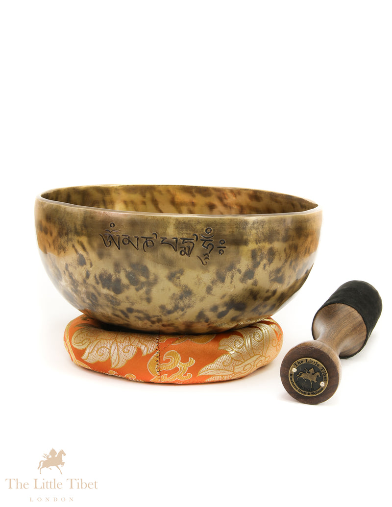 Full Moon Tibetan Singing Bowl – Solar Plexus Chakra Healing Bowl (Note G)-FM272