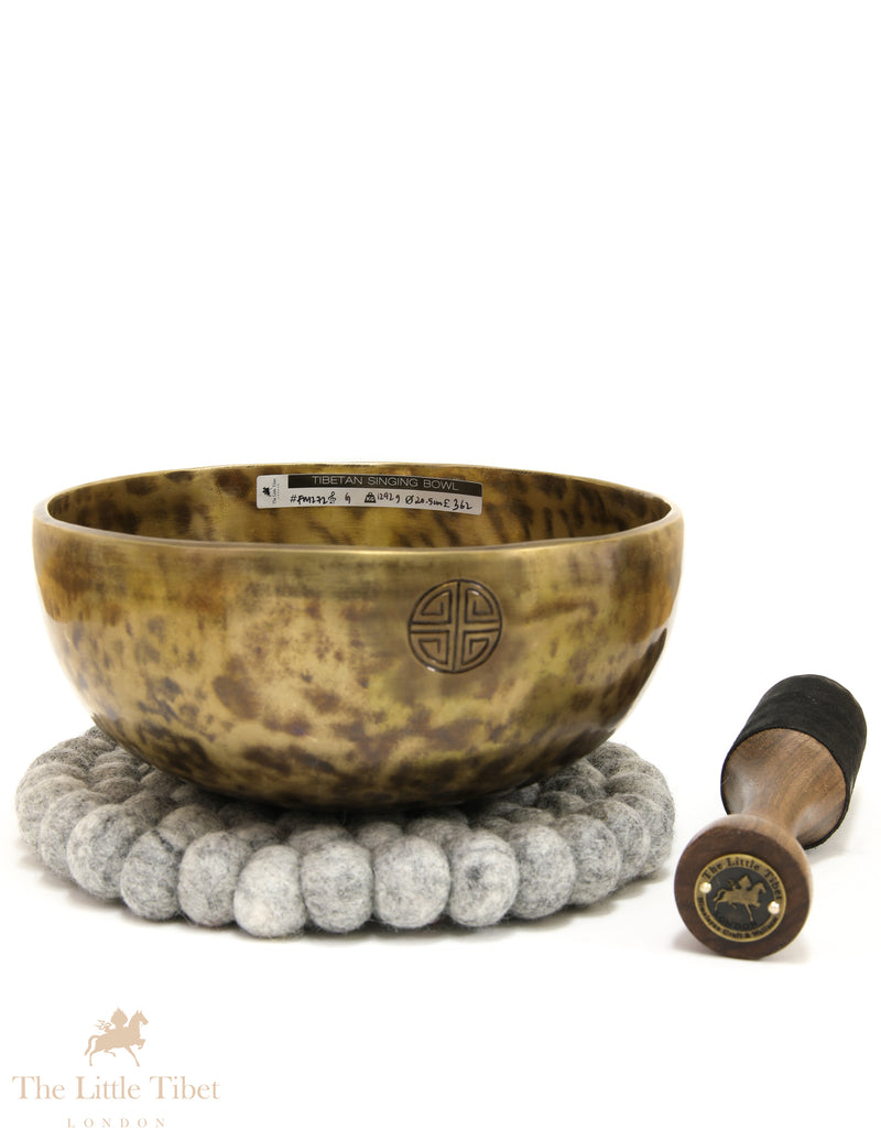 Full Moon Tibetan Singing Bowl – Solar Plexus Chakra Healing Bowl (Note G)-FM272